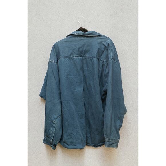 American Blue XXL Denim Overshirt with Fleece Lining - Picture 2 of 4
